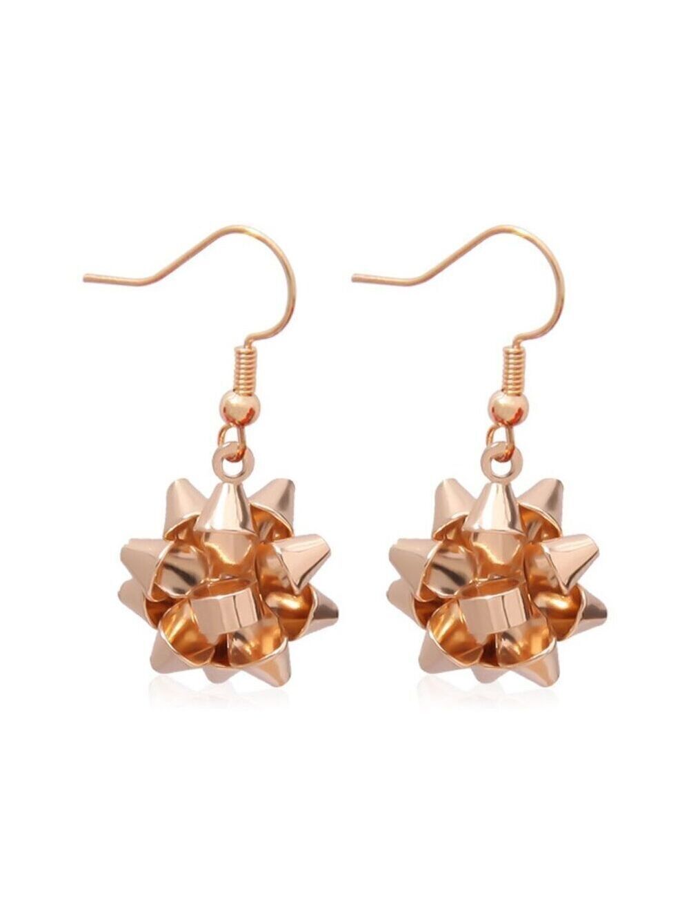 Christmas Bow Dangle Earrings